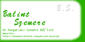 balint szemere business card